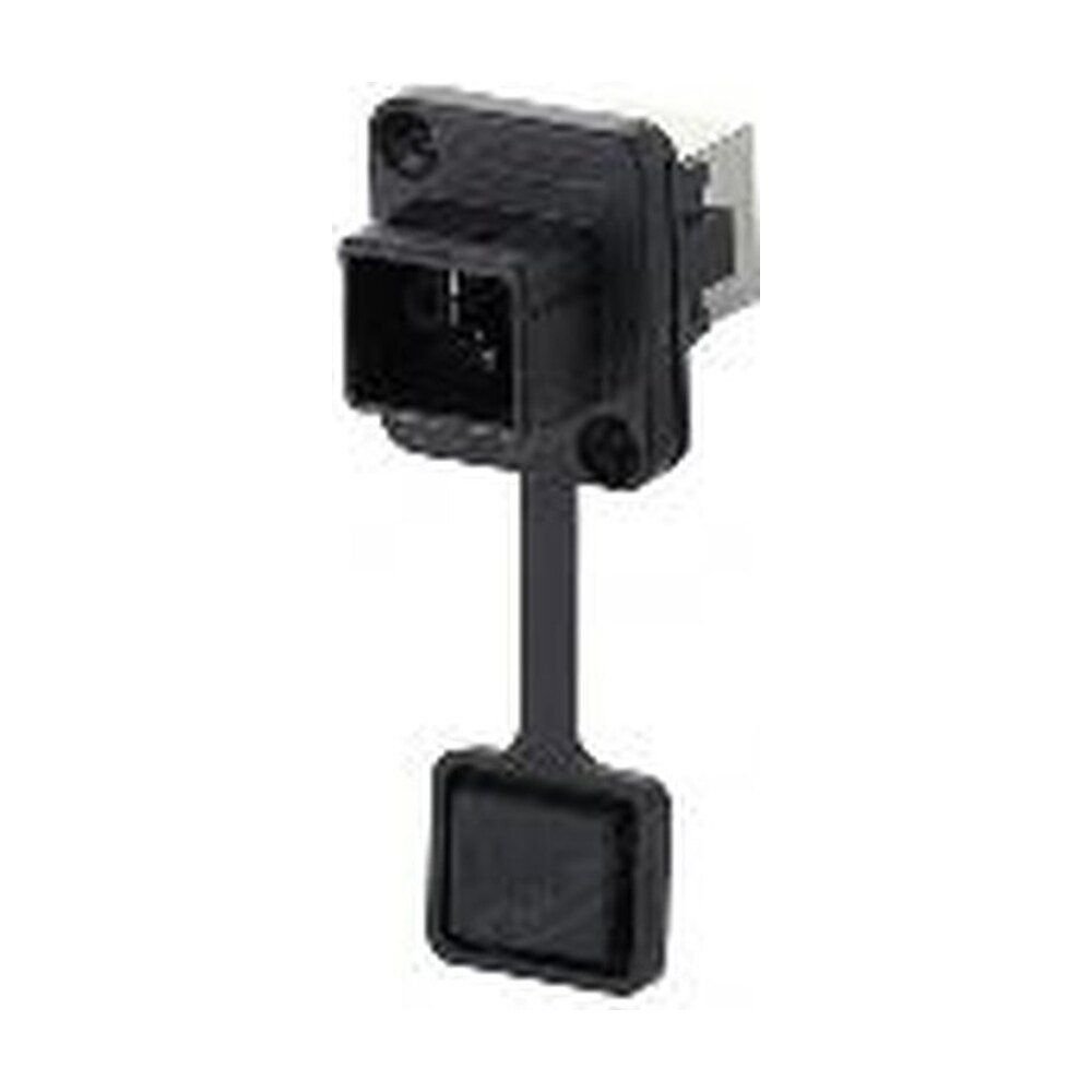 New RJ45 Dual Ethernet Ports, Square, Plastic,  YT-RJ45-JSX-05-002