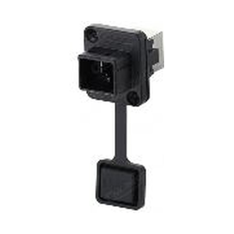New RJ45 Dual Ethernet Ports, Square, Plastic,  YT-RJ45-JSX-05-002
