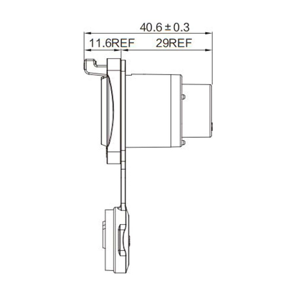 YT-RJ45-JSX-16-001 — Industrial RJ45 Connector