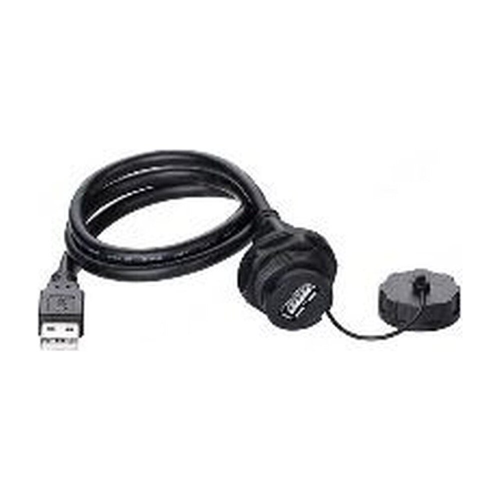 YU-USB2-FS-MP-0D3M-001, USB 2.0 Waterproof Cable Assembly, Female Socket to Male Plug, 0.3m