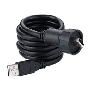 YU-USB2-MP-MP-1M-001, USB 2.0 Waterproof Cable Assembly, Male Plug to Male Plug, 1m
