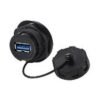 YU-USB3-JSX-01-003, USB 3.0 Female Socket Panel Mount Waterproof Connector