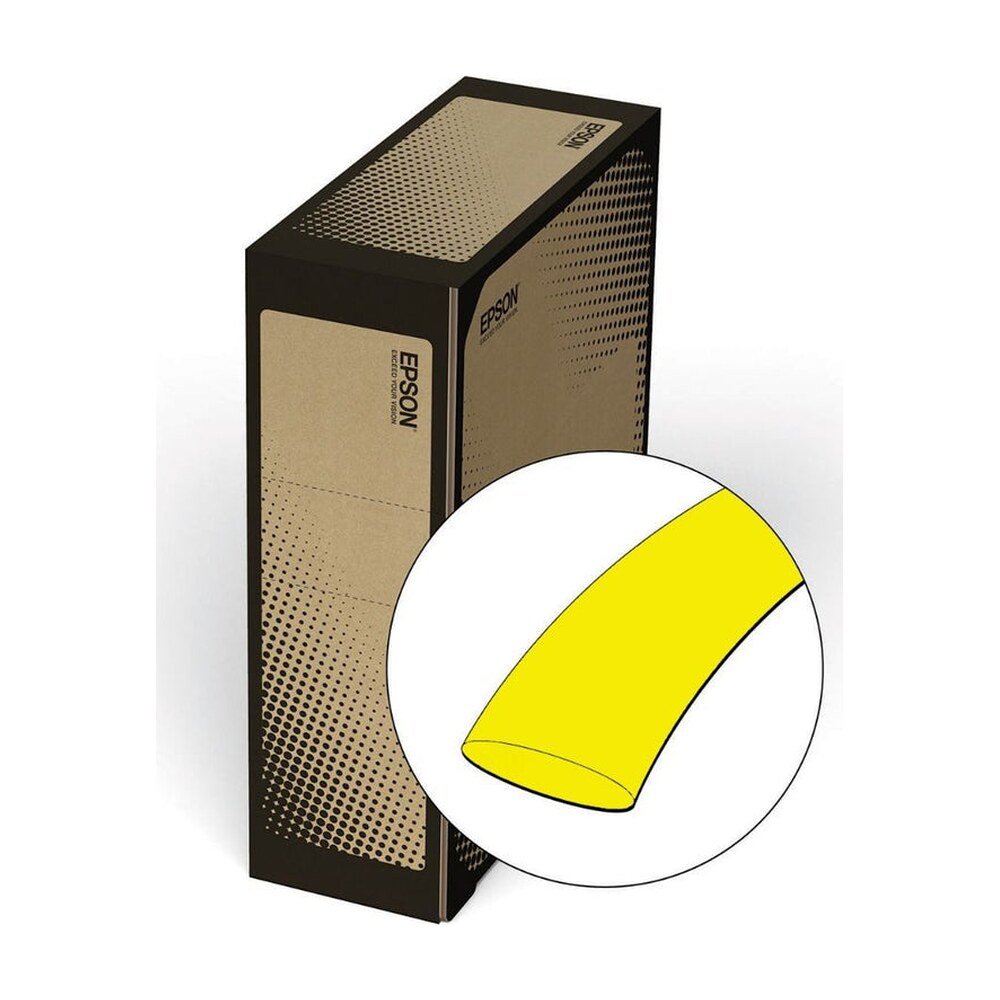 B203YLBYPX — Epson LabelWorks Bulk B20 HST AWG 16-22 Black on Yellow Tube 15M