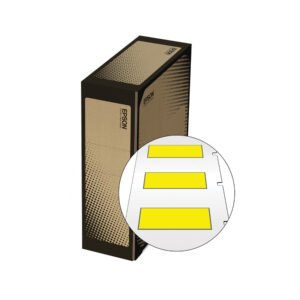 BL208STBYX35PX — Epson LabelWorks Bulk-LD HST AWG 6-18 x 35mm Black on Yellow 400/Roll