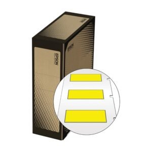 BL208STBYX35PX — Epson LabelWorks Bulk-LD HST AWG 6-18 x 35mm Black on Yellow 400/Roll