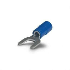Nylon Insulated Fork Terminal, Blue