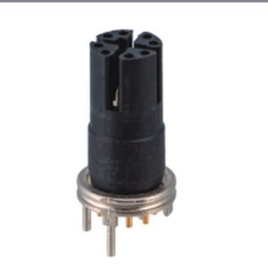 M12 8-Pin X-Coded SMD Female Socket, PCB Mount