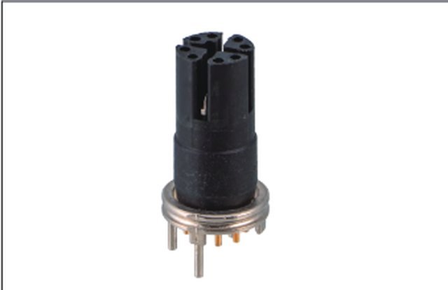 M12 8-Pin X-Coded SMD Female Socket, PCB Mount