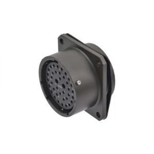 MIL-Spec Circular Connector, Box Mount Receptacle, Shell 20, 24-Socket, PCB