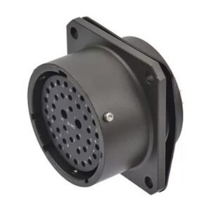 MIL-Spec Circular Connector, Box Mount Receptacle, Shell 20, 24-Socket, PCB