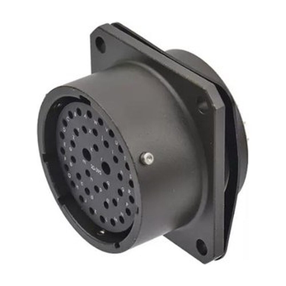 MIL-Spec Circular Connector, Box Mount Receptacle, Shell 20, 24-Socket, PCB