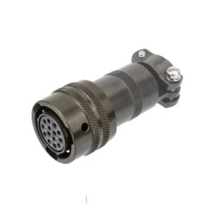 MIL-Spec Circular Connector, Straight Plug, Shell 12, 8-Pin, Cable Clamp