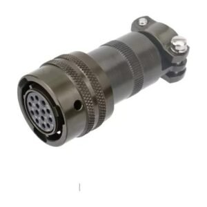 MIL-Spec Circular Connector, Straight Plug, Shell 12, 8-Pin, Cable Clamp