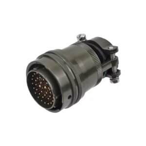 MIL-Spec Circular Connector, Straight Plug, Shell 20, 15-Pin, Cable Clamp