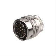 MIL-Spec Circular Connector, Straight Plug, Shell 14, 19-Pin, Cable Clamp