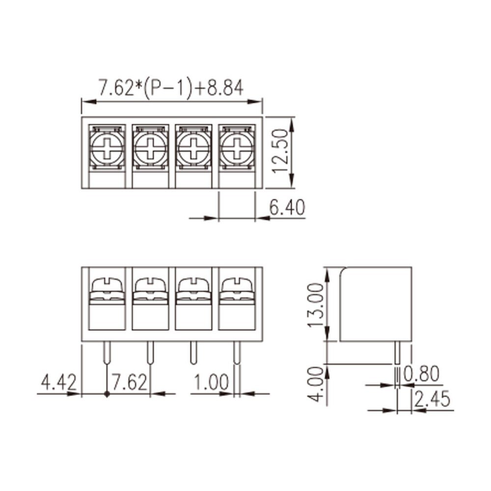 0032-09XX — Barrier terminal blocks, Screw connection