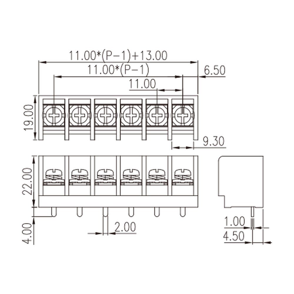 0167-52XX — Barrier terminal blocks , Screw connection