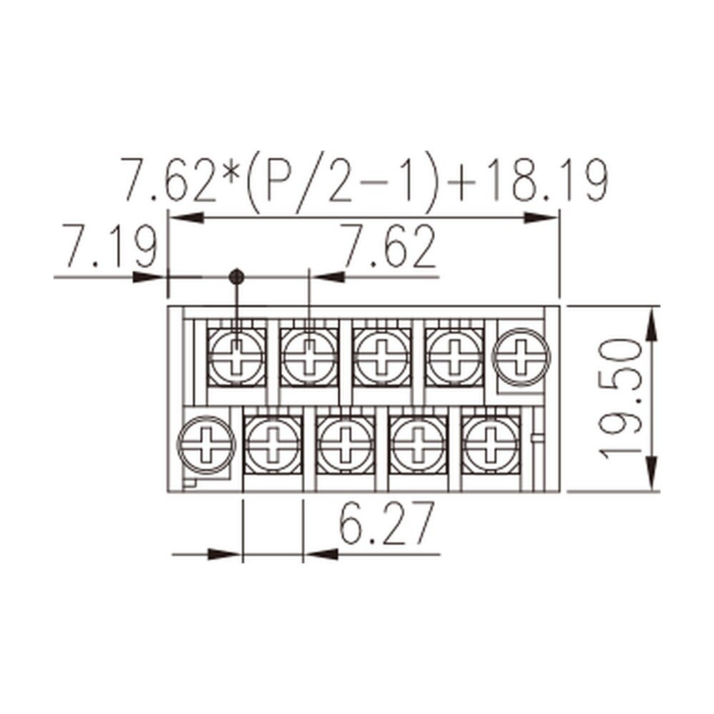2DSAC-XX — Barrier terminal blocks , Screw connection
