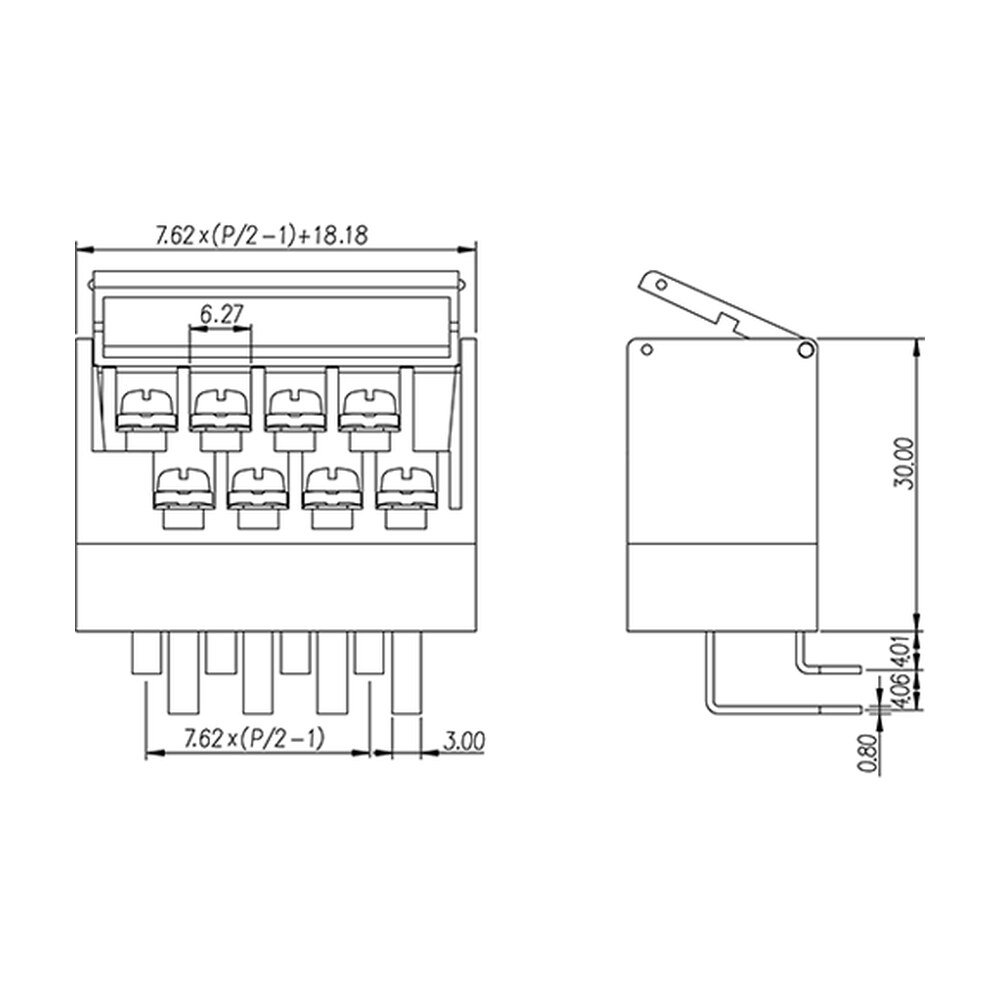 2DSCC-14-XX — Barrier terminal blocks , Screw connection