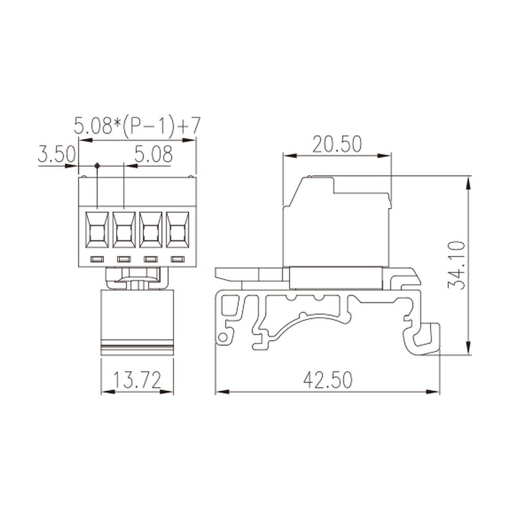 2EHDRD-XXP — Special type terminal blocks, Screw connection