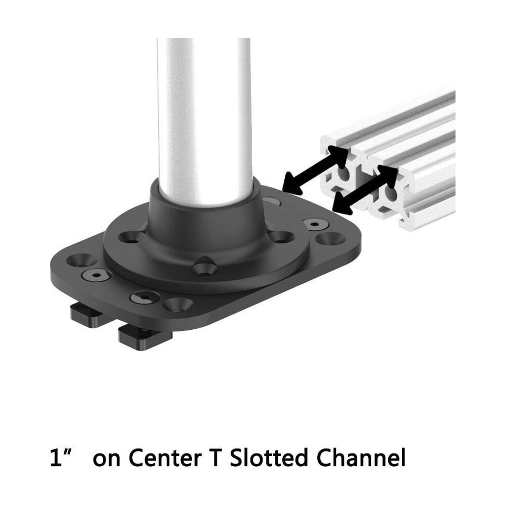 6 Aluminum Extrusion Mount 3X2 Low Profile w/ Quick Release - BL-PT339