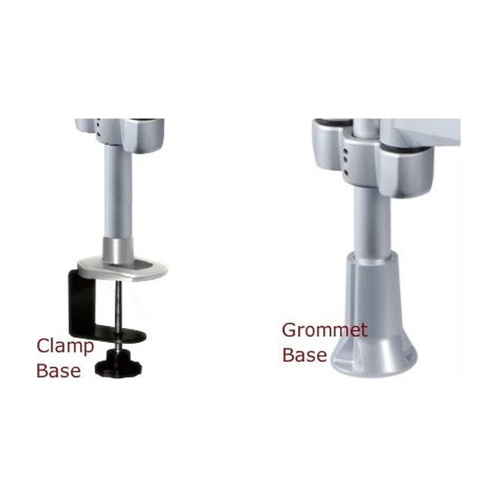 Quad Monitor Stand w/ Swiveling Arms & Quick Release - DM-C4SA5-NS-C