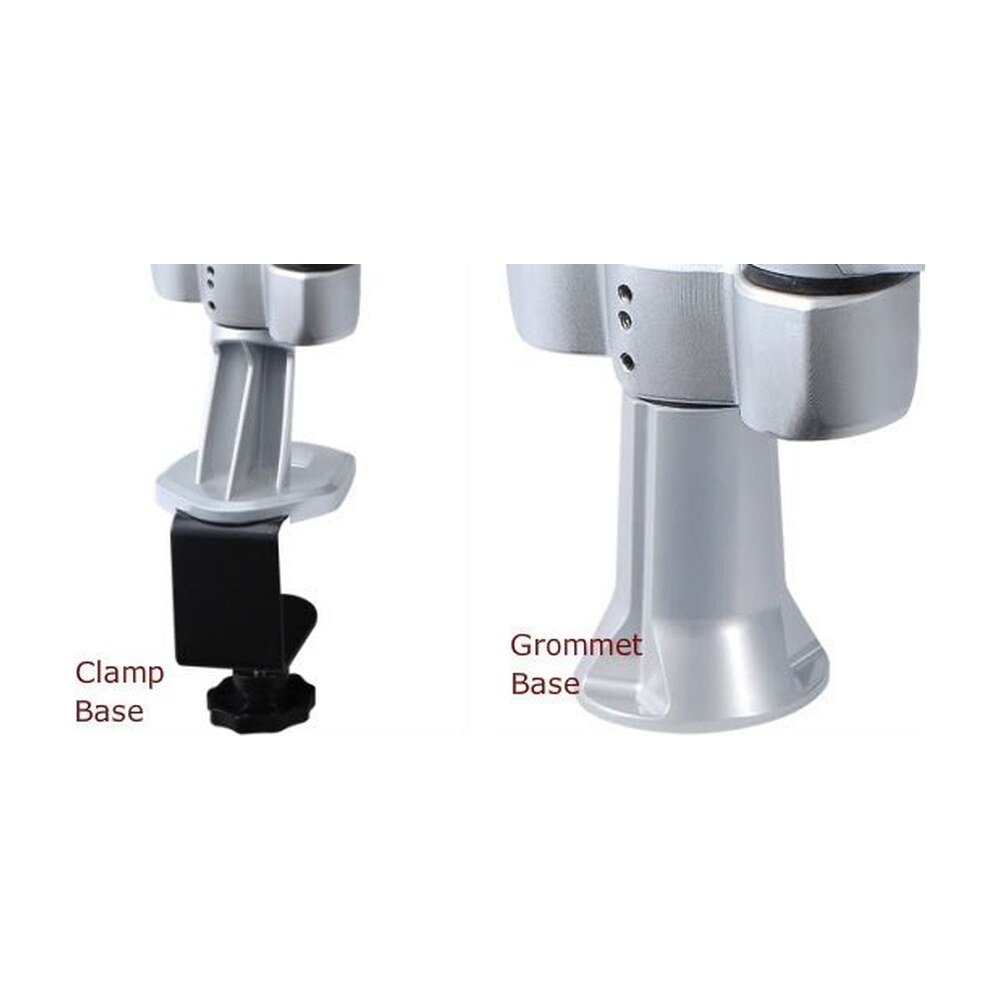 Dual Monitor Desk Mount w/ Quick Release & Short Pole - DM-CDSA2-G