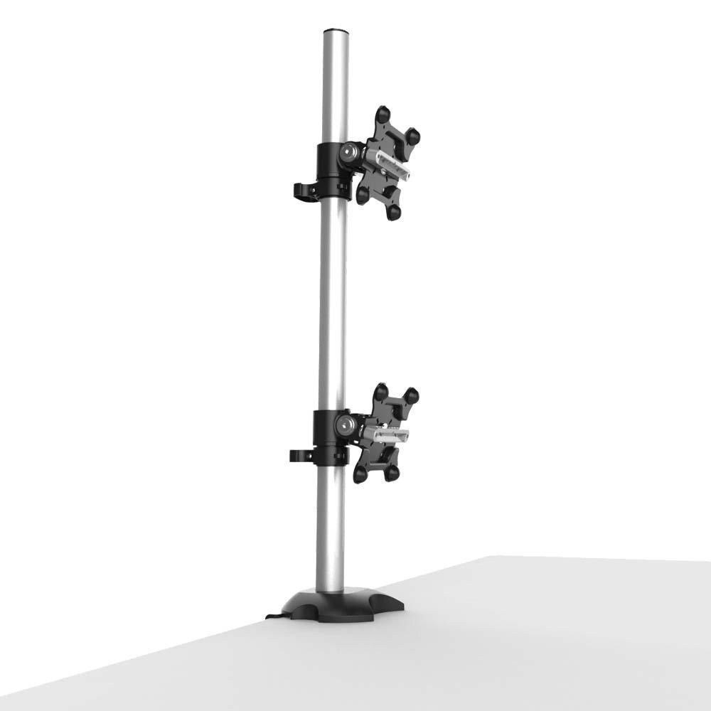 Dual Monitor Desk Mount for Apple Stacked w/ Quick Release - BL-AP17
