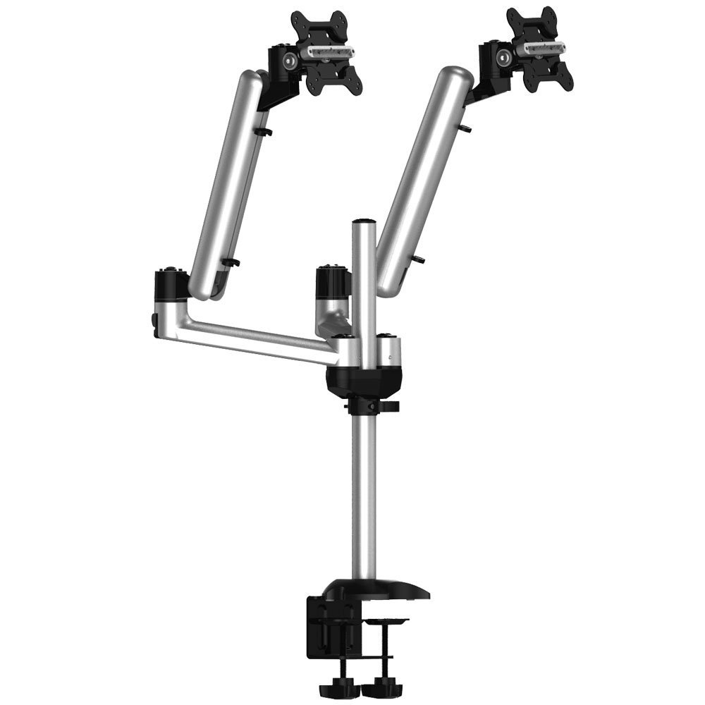 Dual Monitor Desk Mount for Apple w/ Full Motion & Quick Release - BL-AP23
