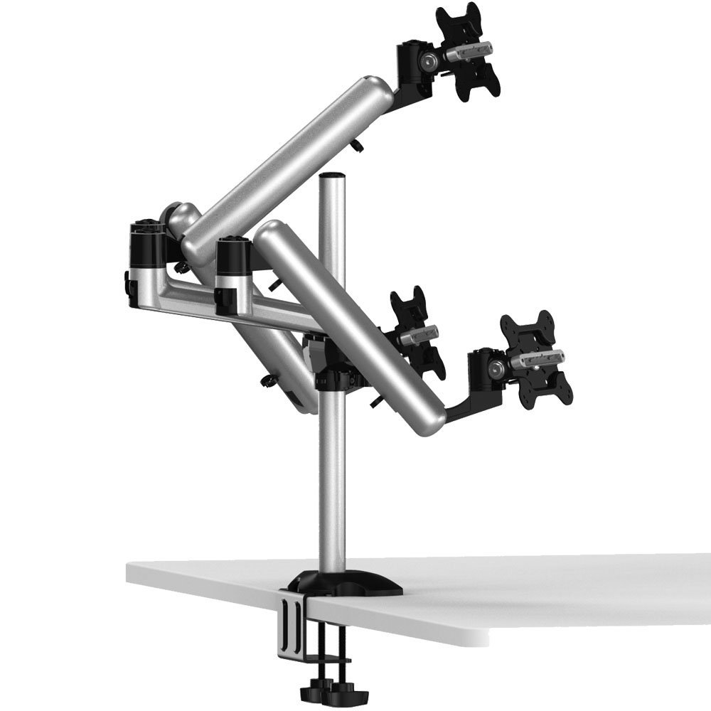 Triple Monitor Desk Mount for Apple Full Motion w/ Quick Release - BL-AP24