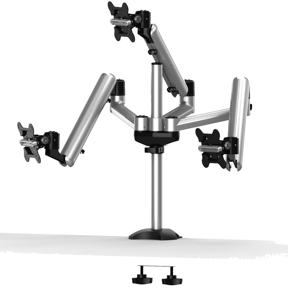 Triple Monitor Desk Mount for Apple Full Motion w/ Quick Release - BL-AP24