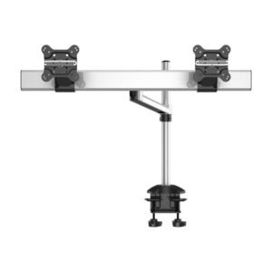 Dual Monitor Desk Mount for Apple w/ Quick Release Single Arm
