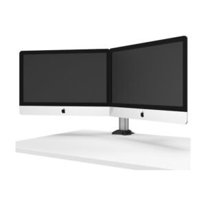 Dual Monitor Desk Mount for Apple w/ 2-in-1 Base & Low Profile