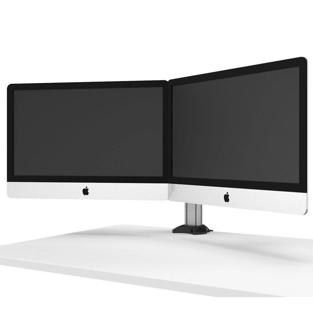 Dual Monitor Desk Mount for Apple w/ 2-in-1 Base & Low Profile - BL-AP34