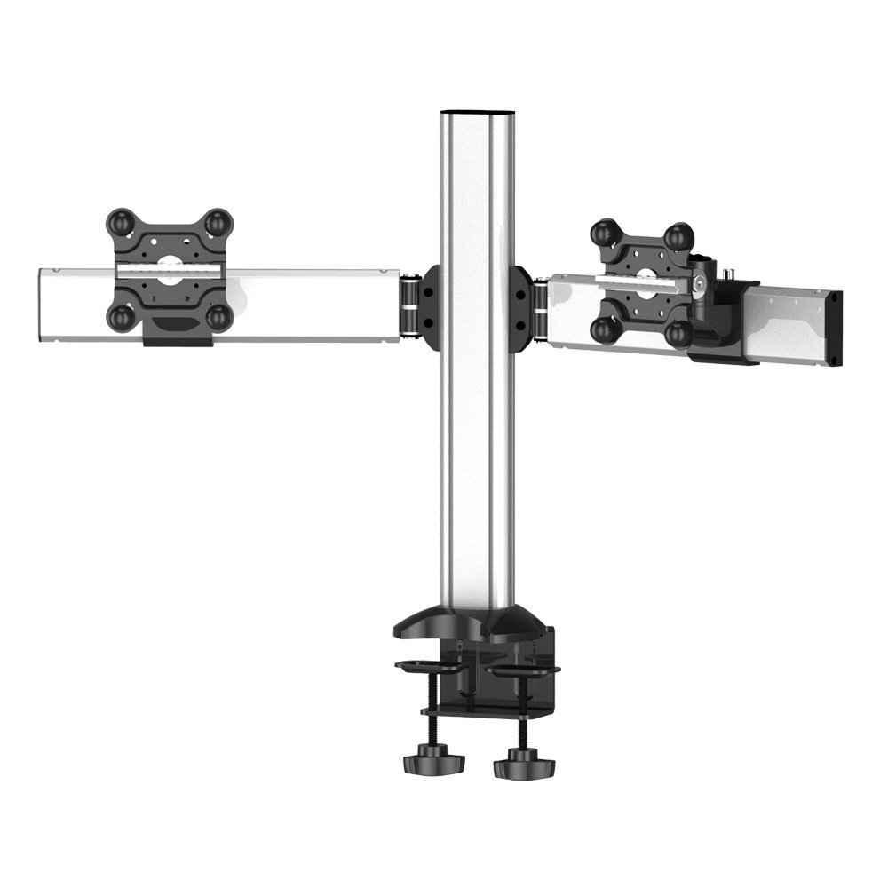 Dual Monitor Desk Mount for Apple w/ 2-in-1 Base & Low Profile - BL-AP34