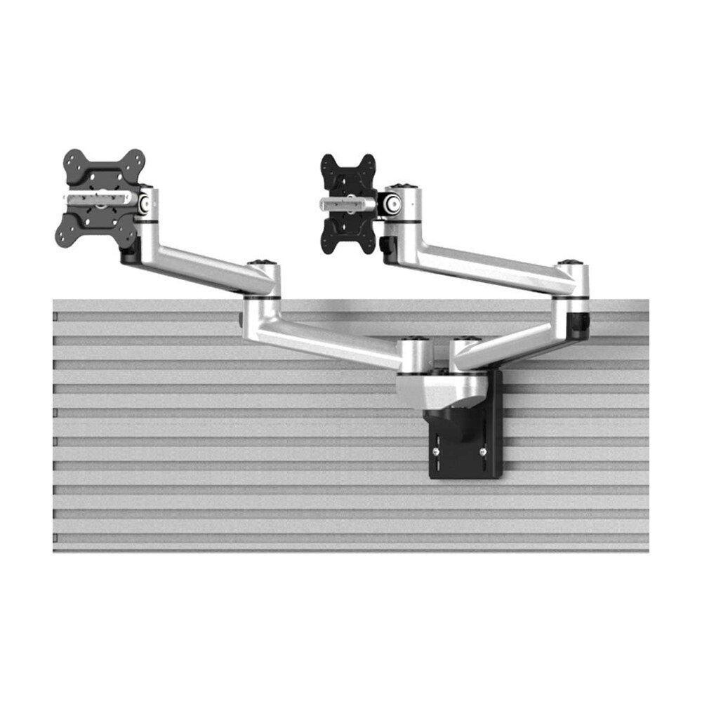 Dual Apple VESA Mount for Slatwall w/ Quick Release Dual Arm - BL-AS81