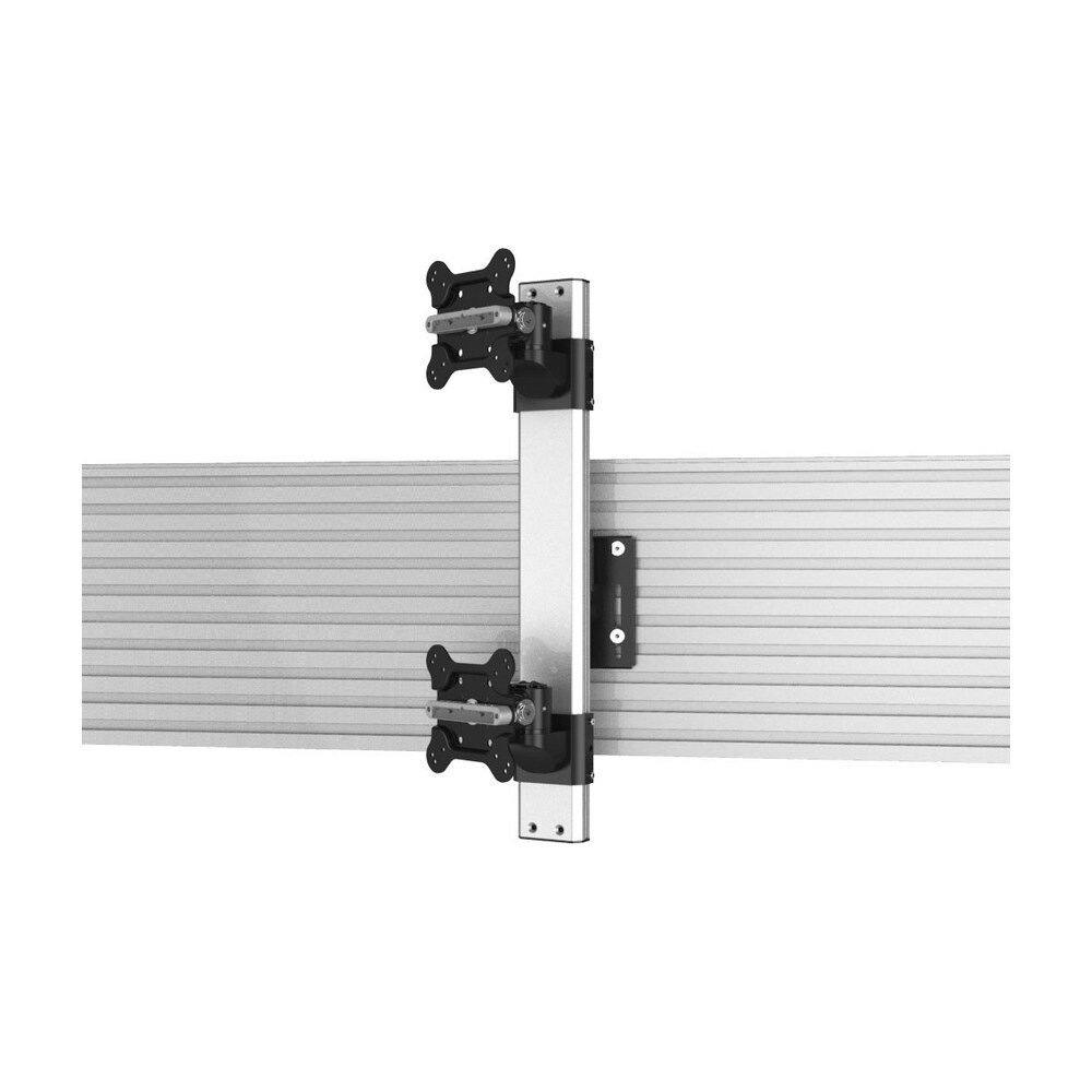 Dual Apple VESA Mount Stacking for Slatwall w/ Quick Release - BL-AS82