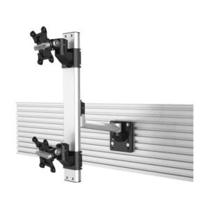 Dual Apple VESA Mount for Slatwall Stacking Extending Quick Release