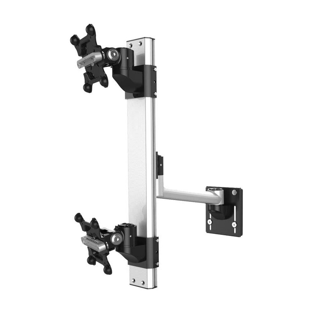 Dual Apple VESA Mount for Slatwall Stacking Extending Quick Release - BL-AS83