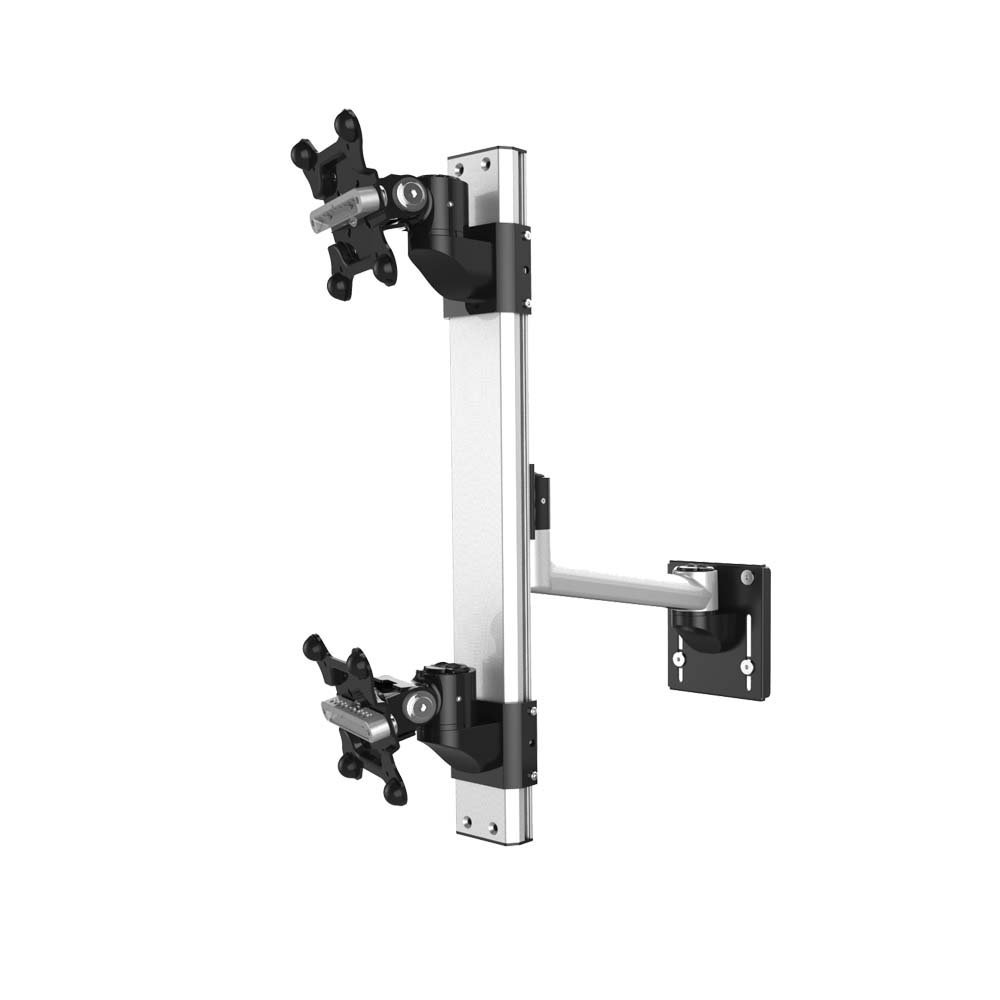 Dual Apple VESA Mount for Slatwall Stacking Extending Quick Release - BL-AS83