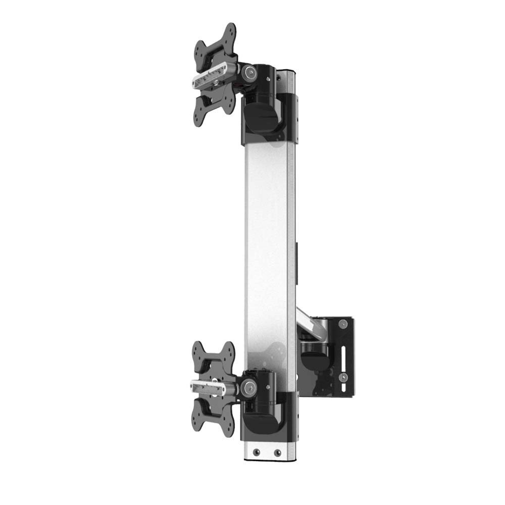 Dual Apple VESA Mount for Slatwall Stacking Extending Quick Release - BL-AS83
