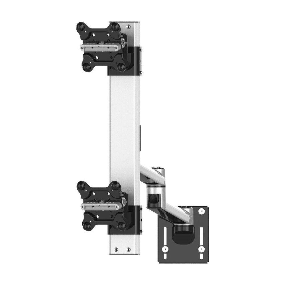 Dual Apple VESA Mount for Slatwall w/ Quick Release & Dual Arm - BL-AS84