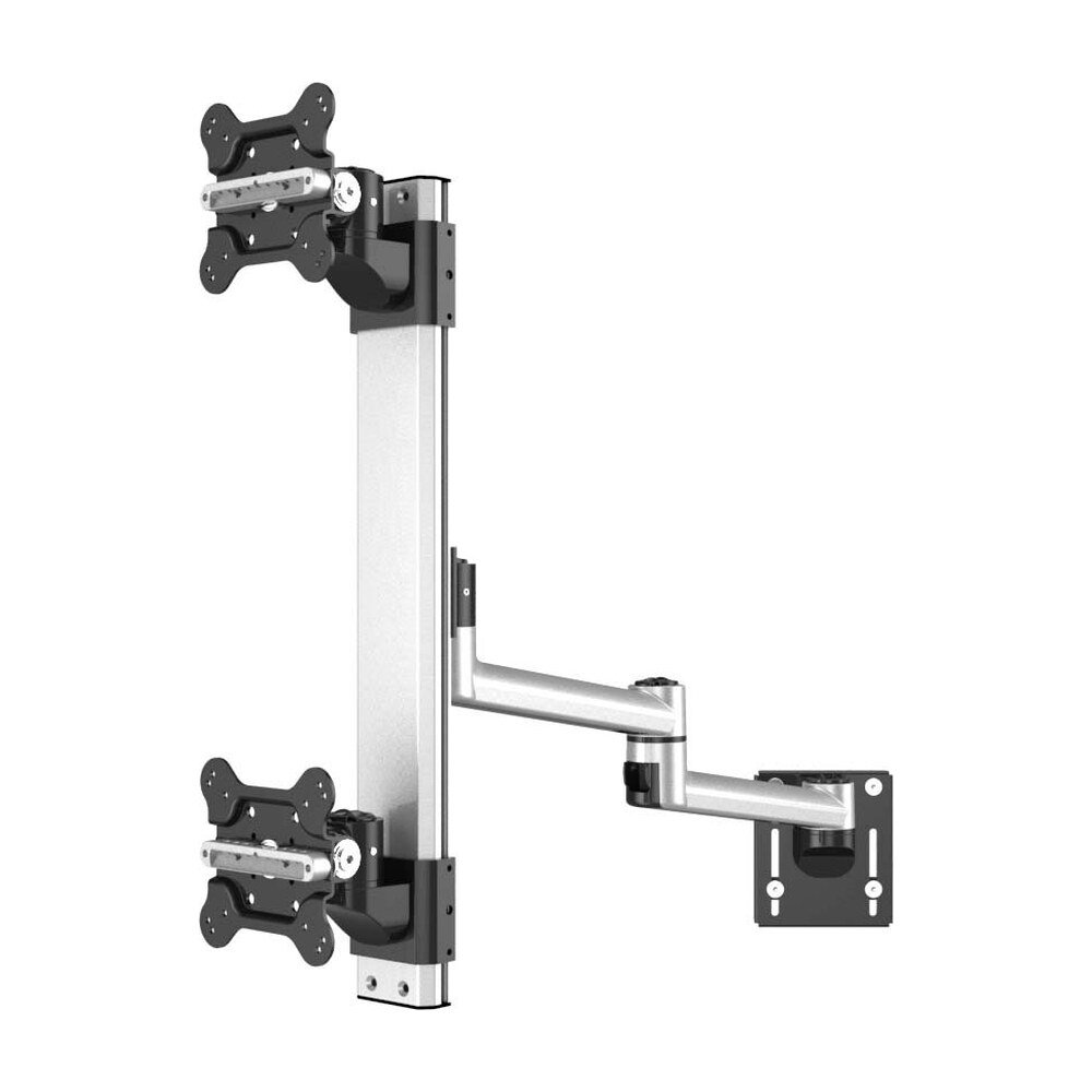 Dual Apple VESA Mount for Slatwall w/ Quick Release & Dual Arm - BL-AS84