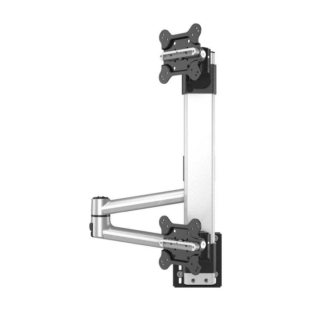 Dual Apple VESA Mount for Slatwall w/ Quick Release & Dual Arm - BL-AS84