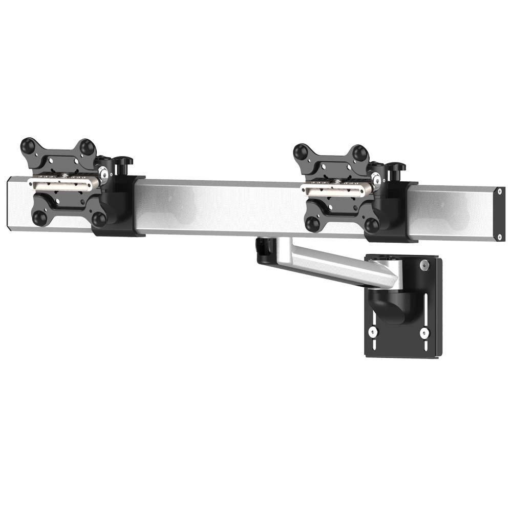 Dual Apple VESA Mount for Slatwall Quick Release w/ Single Arm - BL-AS86
