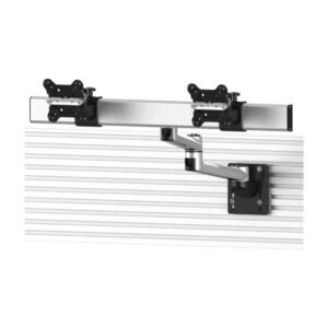 Dual Apple VESA Mount for Slatwall Quick Release w/ Dual Arm