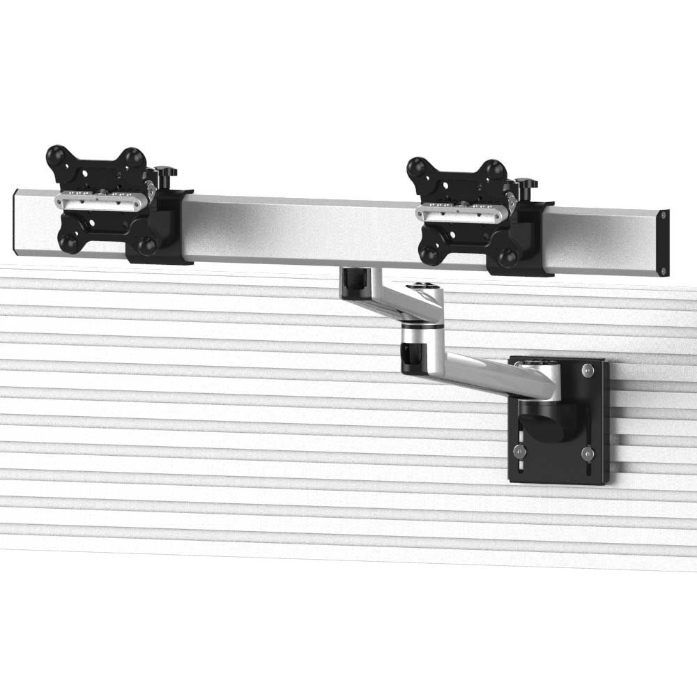 Dual Apple VESA Mount for Slatwall Quick Release w/ Dual Arm - BL-AS87