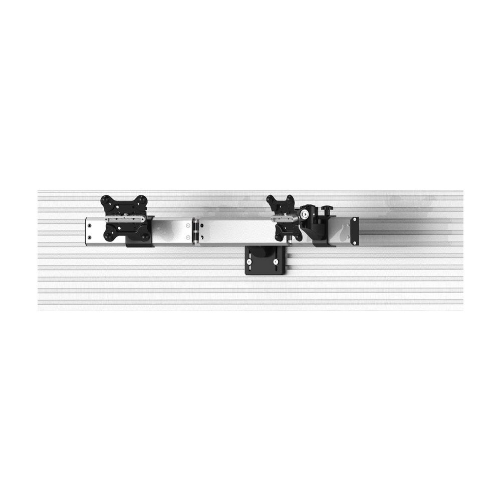 Dual Apple VESA Mount for Slatwall Oval or Straight w/ Quick Release - BL-AS88