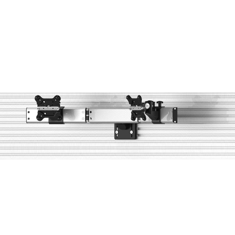 Dual Apple VESA Mount for Slatwall Oval or Straight w/ Quick Release - BL-AS88