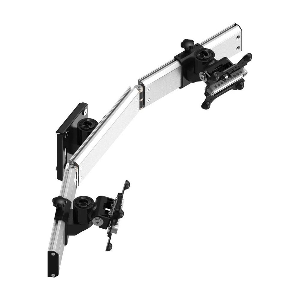 Dual Apple VESA Mount for Slatwall Oval or Straight w/ Quick Release - BL-AS88